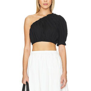 Rue Sophie 'Beni' Black One Shoulder Asymmetrical Top Size XS